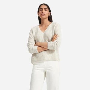 Everlane Alpaca V-Neck Sweater